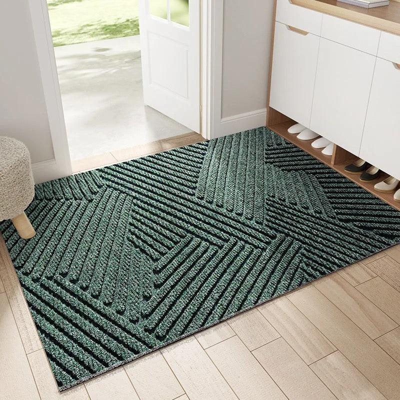 Indoor Outdoor Doormat with Non-Slip Ribbed Texture and Dirt-Trapping Design Coir Autumn Fall - Image 1