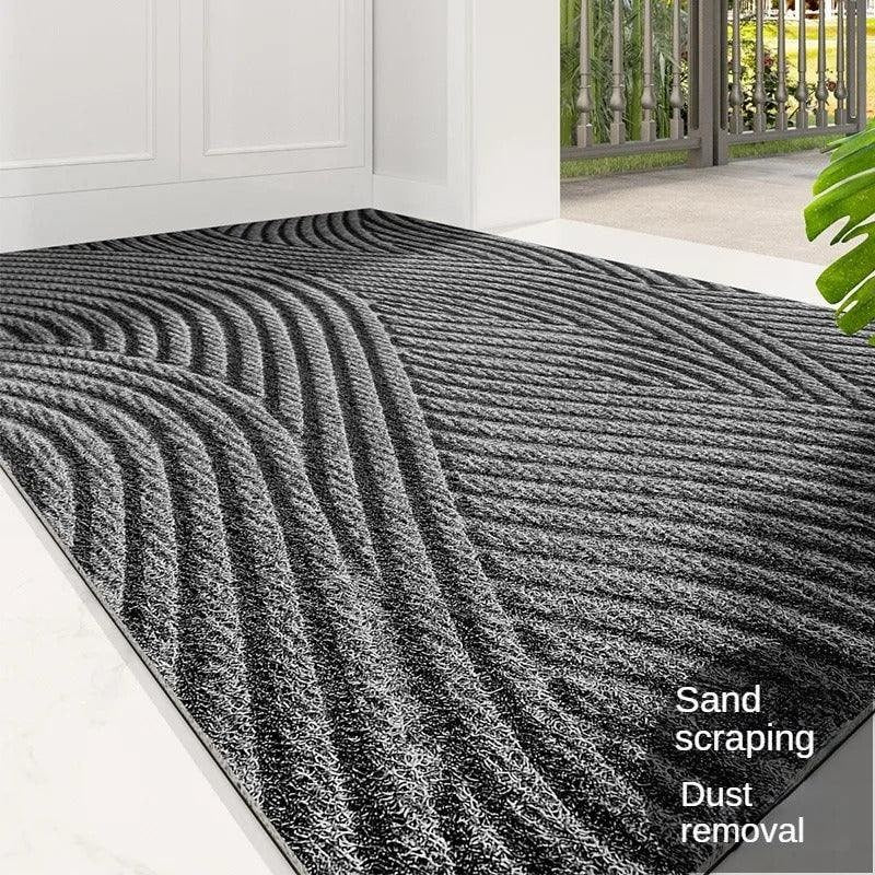 Indoor Outdoor Doormat with Non-Slip Ribbed Texture and Dirt-Trapping Design Coir Autumn Fall - Image 6