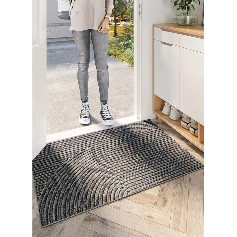 Indoor Outdoor Doormat with Non-Slip Ribbed Texture and Dirt-Trapping Design Coir Autumn Fall - Image 7