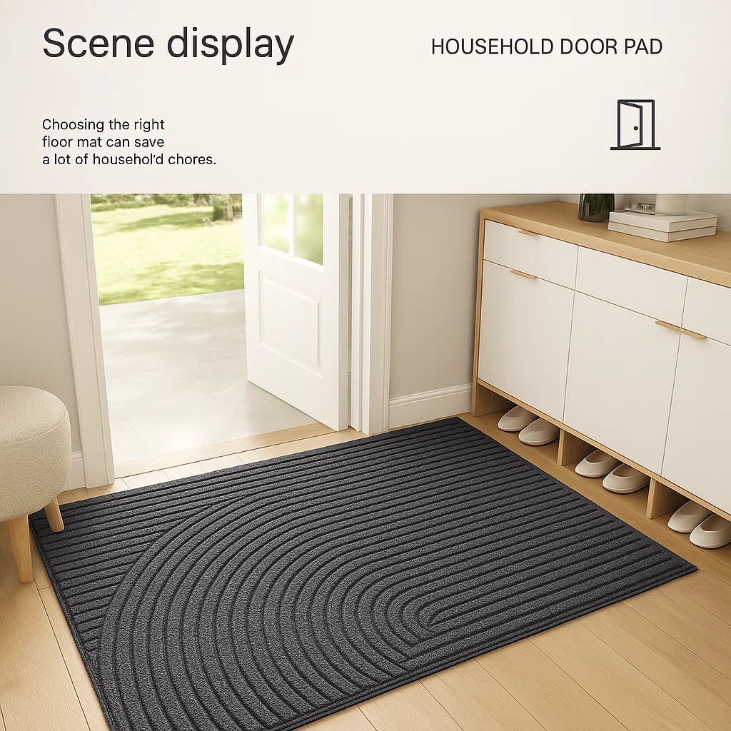 Indoor Outdoor Doormat with Non-Slip Ribbed Texture and Dirt-Trapping Design Coir Autumn Fall - Image 9