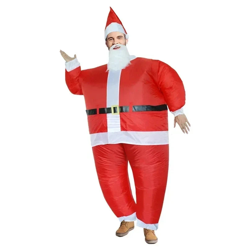 Inflatable Christmas Costume with Blow Up Holiday Character Design for Festive Party Events - Image 3
