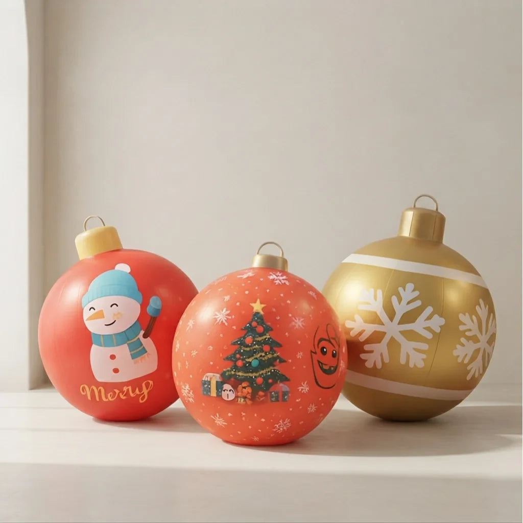 Inflatable Christmas Ornaments Giant Outdoor Decoration with Weather-Resistant PVC - Image 1