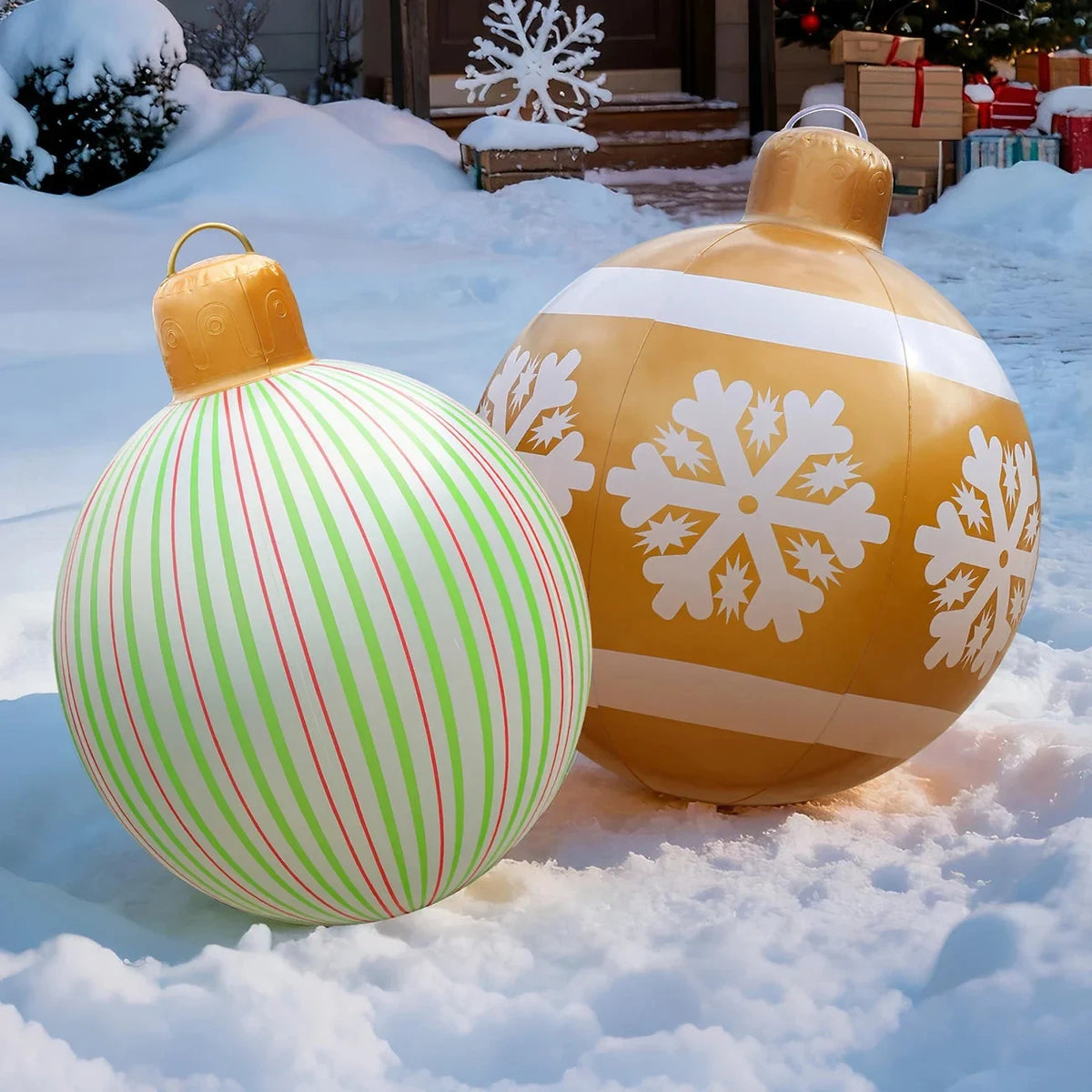 Inflatable Christmas Ornaments Giant Outdoor Decoration with Weather-Resistant PVC - Image 3