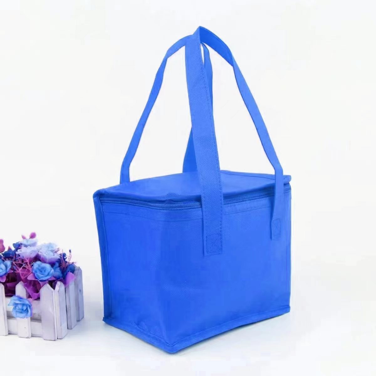 Insulated Lunch Bag and Cooler Box with Zipper Closure Dual Handles and Thermal Food Carrier - Image 3