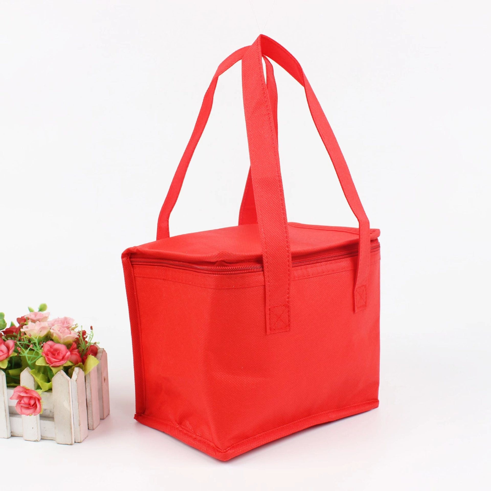 Insulated Lunch Bag and Cooler Box with Zipper Closure Dual Handles and Thermal Food Carrier - Image 4