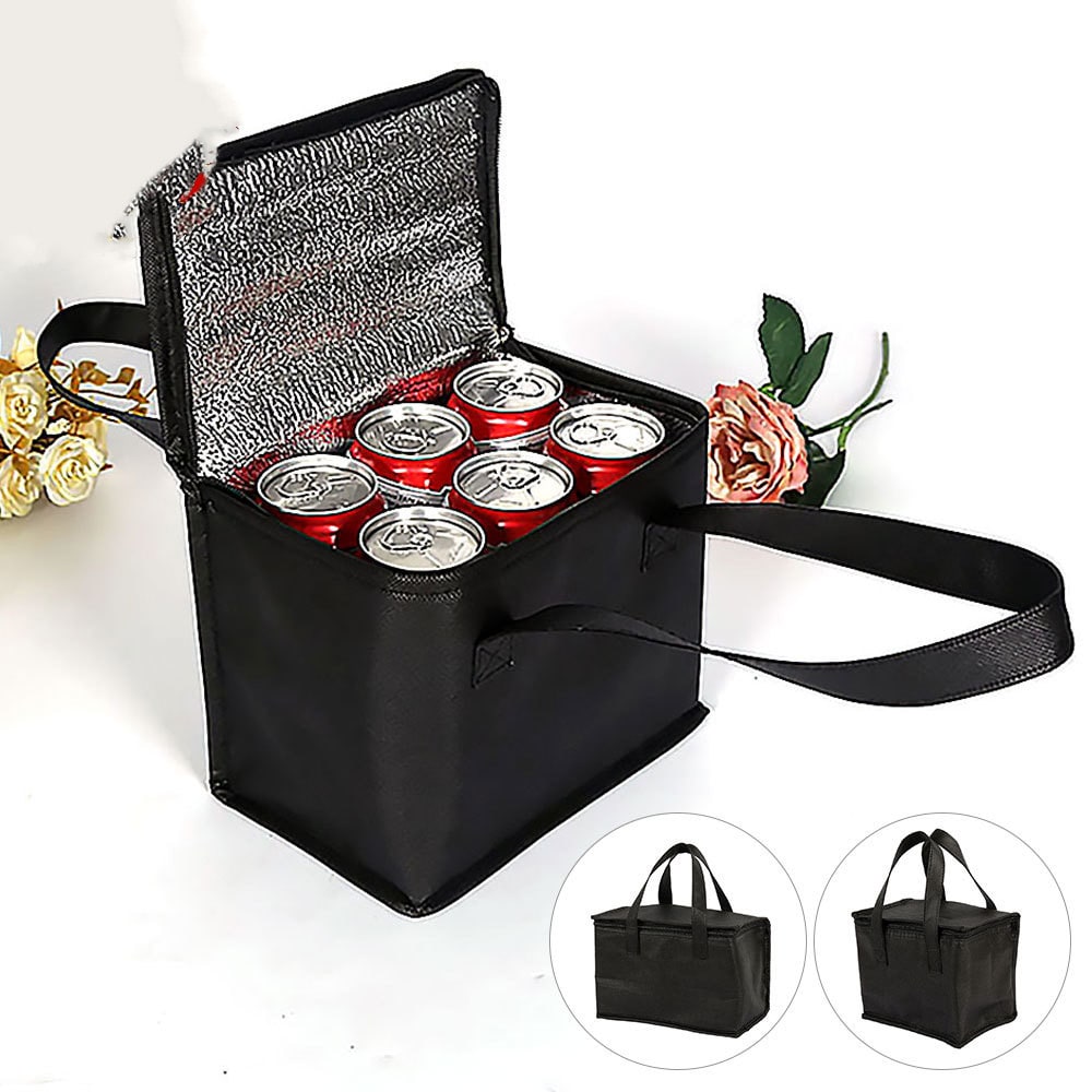 Insulated Lunch Bag and Cooler Box with Zipper Closure Dual Handles and Thermal Food Carrier - Image 6