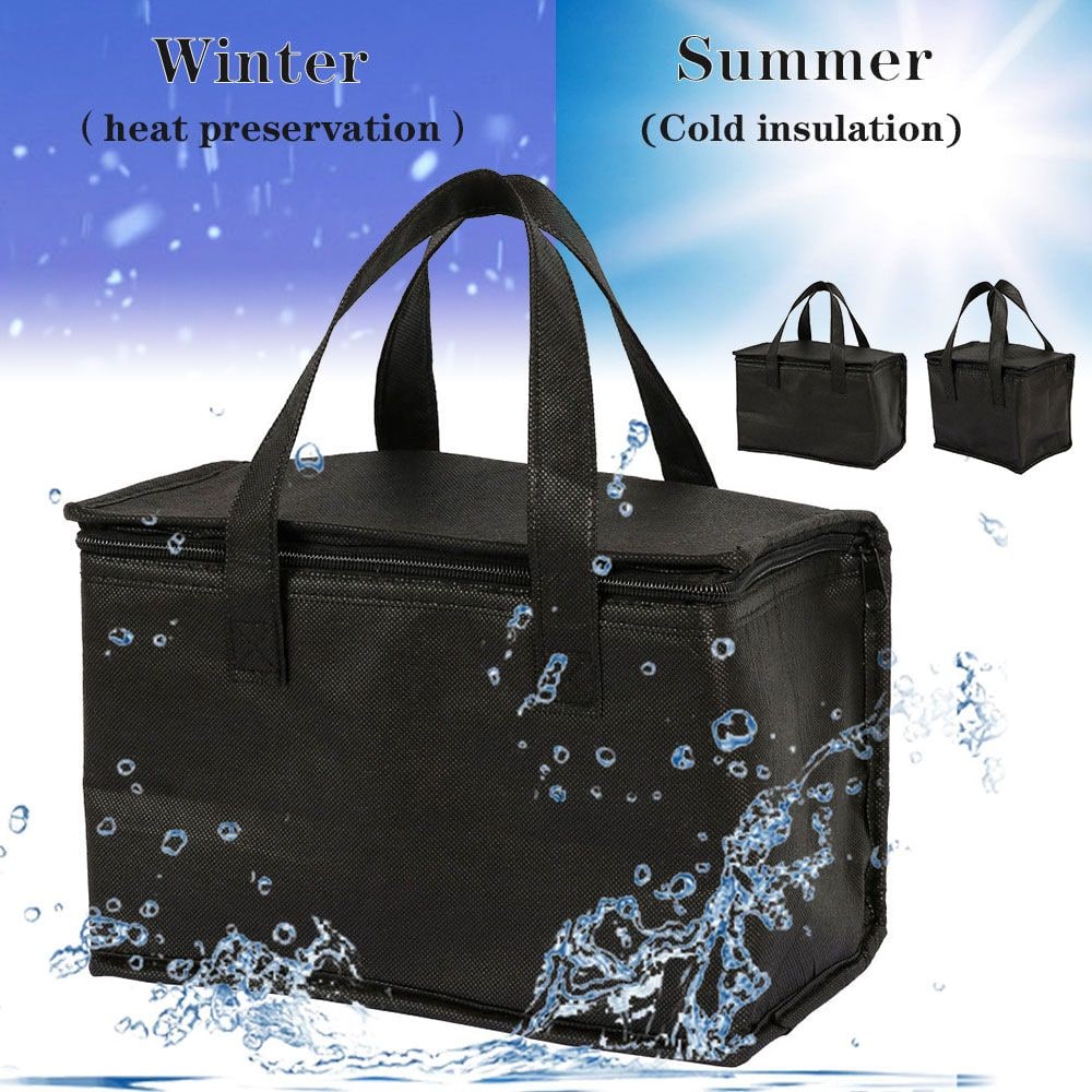 Insulated Lunch Bag and Cooler Box with Zipper Closure Dual Handles and Thermal Food Carrier - Image 8