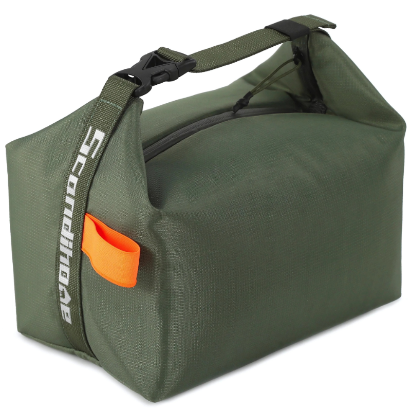 Insulated Lunch Bag Portable Foldable Ripstop Compact Travel Work - Image 1