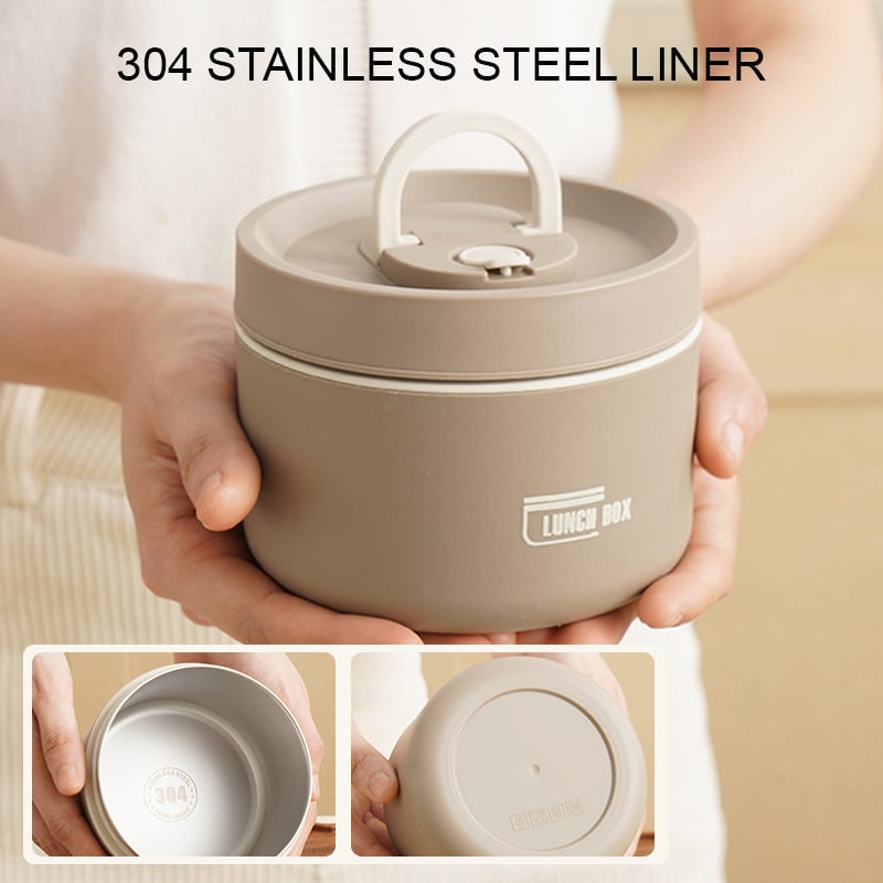 Insulated Lunch Box Bento Stainless Steel Stackable Portable Thermal Storage Boxes - Image 3