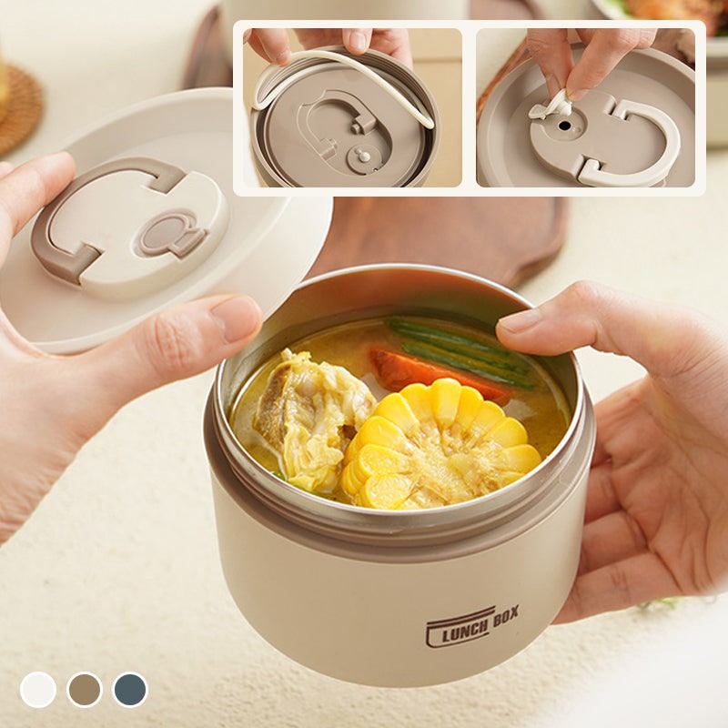 Insulated Lunch Box Bento Stainless Steel Stackable Portable Thermal Storage Boxes - Image 7