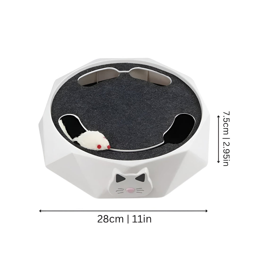 Interactive Cat Toy Moving Mouse Scratching Pad Track Octagonal Base Scratcher - Image 5