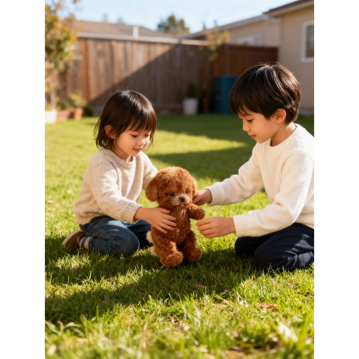 Interactive Dog Toy with Sounds and Walking Movements Soft Plush Puppy with Touch Response - Image 6