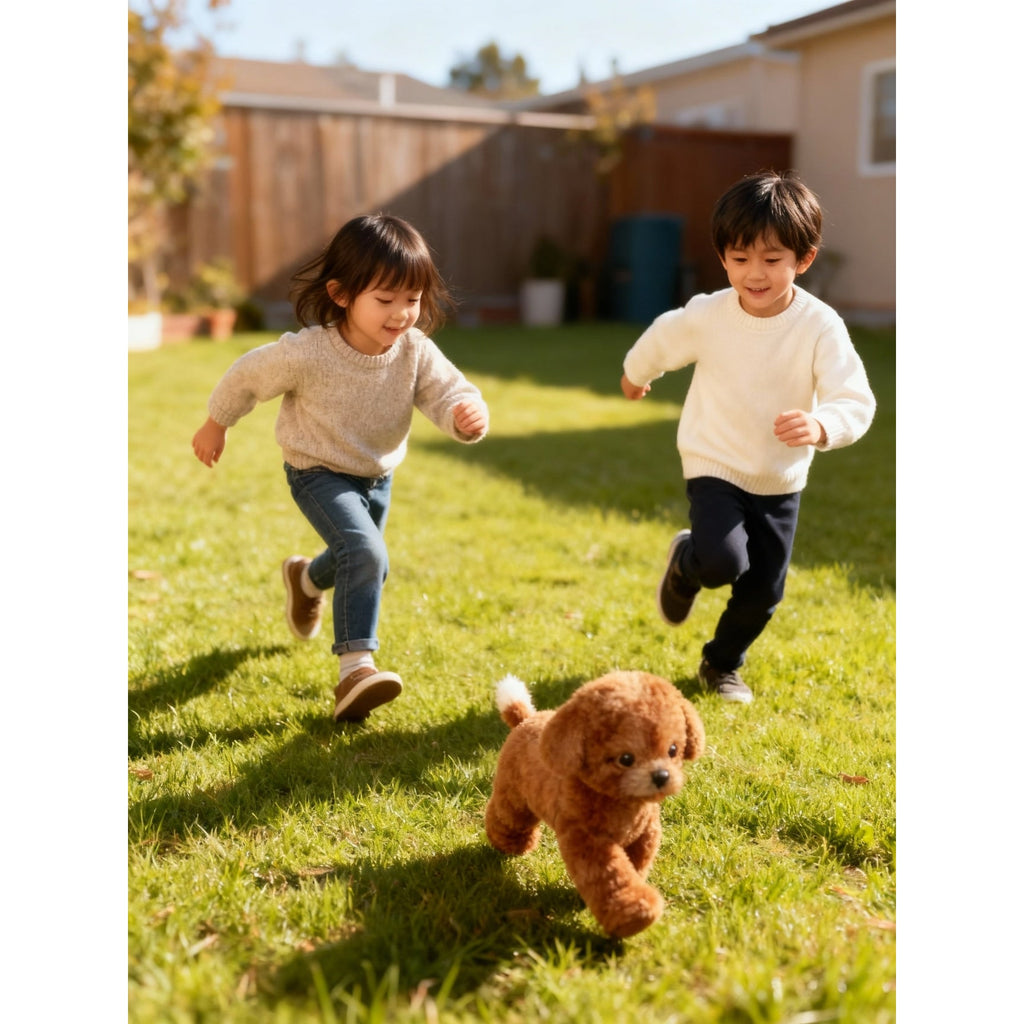 Interactive Dog Toy with Sounds and Walking Movements Soft Plush Puppy with Touch Response - Image 9