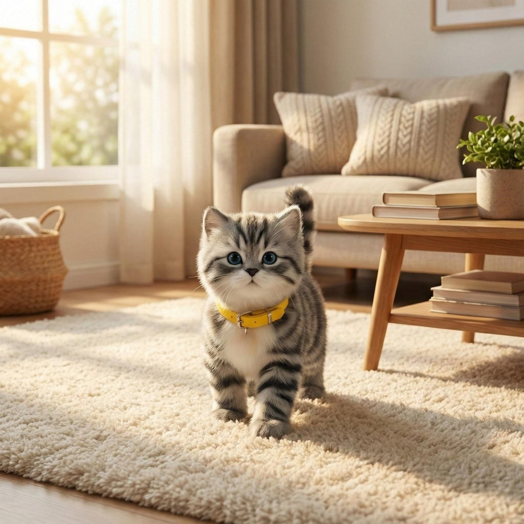 Interactive Robot Cat Toy with Walking Meowing and Tail Wagging Plush Electronic Pet - Image 2