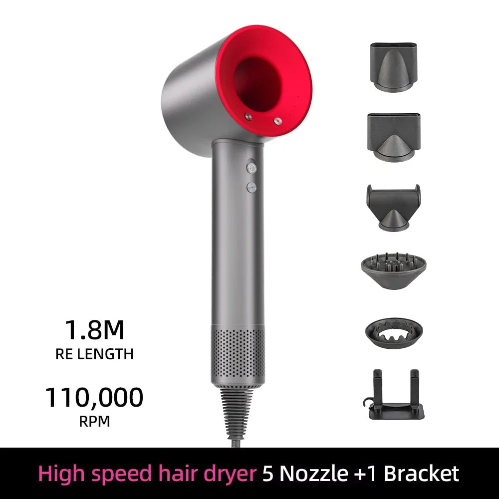 Ionic Hair Dryer Professional High Speed Anti-Frizz Negative Ion Detachable Frizz Control - Image 10