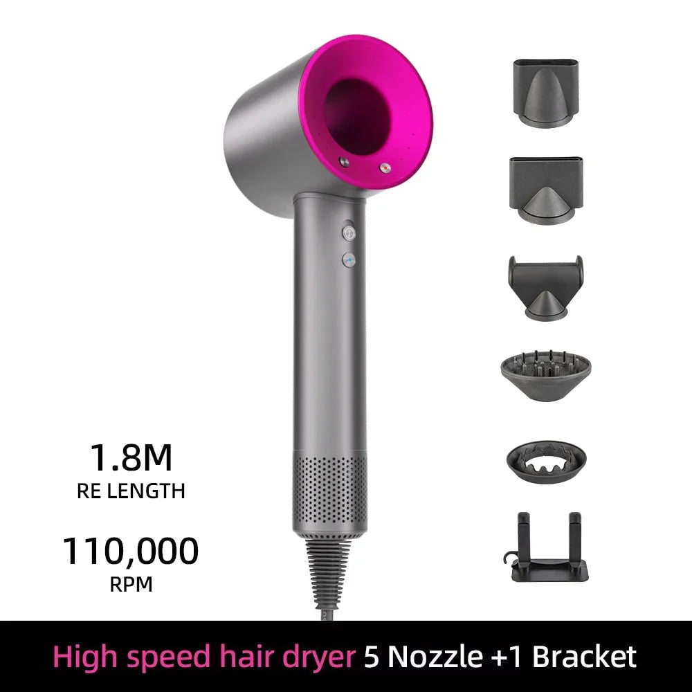 Ionic Hair Dryer Professional High Speed Anti-Frizz Negative Ion Detachable Frizz Control - Image 13