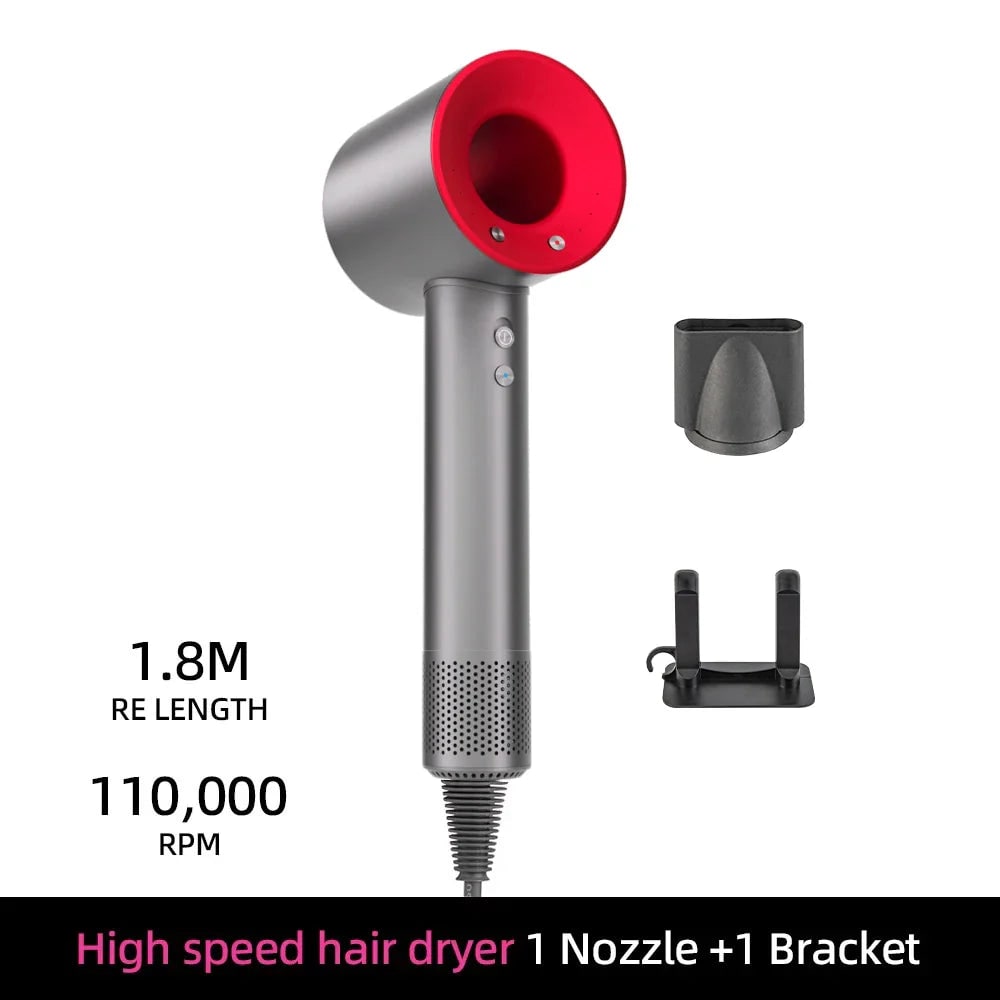 Ionic Hair Dryer Professional High Speed Anti-Frizz Negative Ion Detachable Frizz Control - Image 7