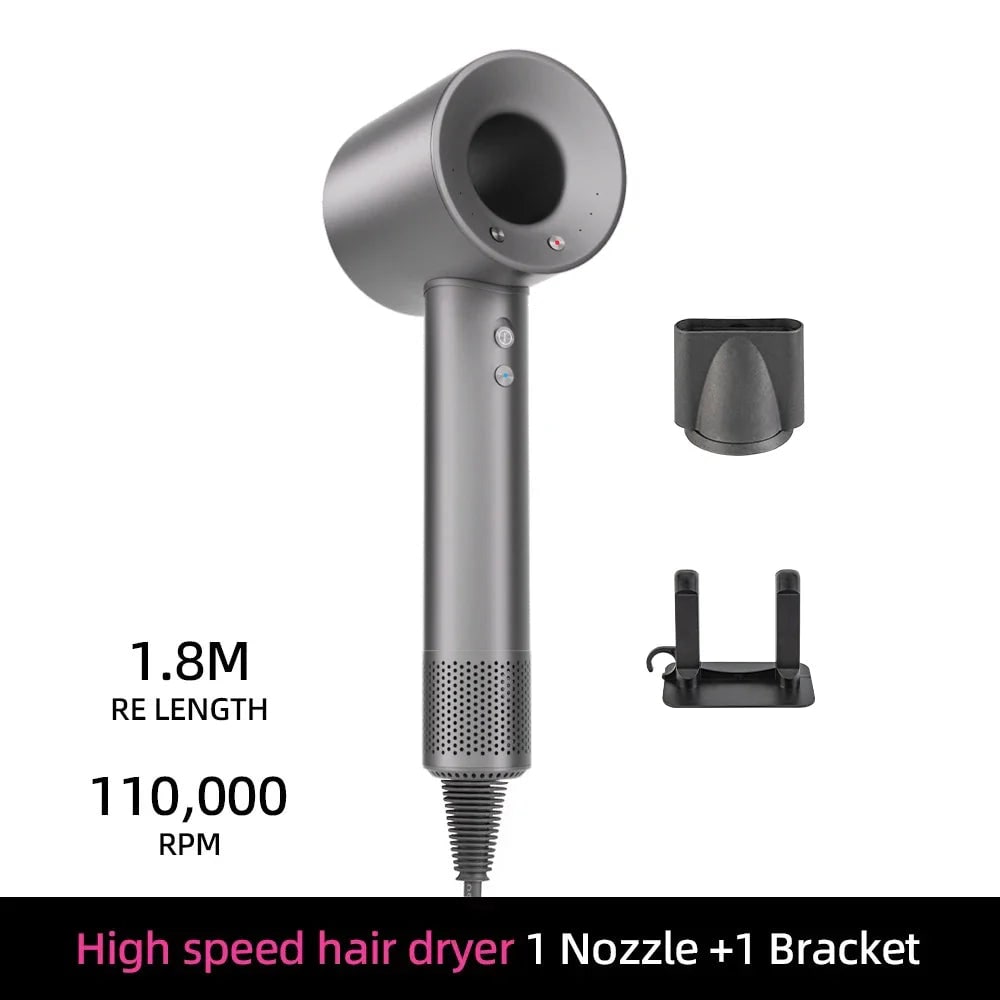 Ionic Hair Dryer Professional High Speed Anti-Frizz Negative Ion Detachable Frizz Control - Image 9