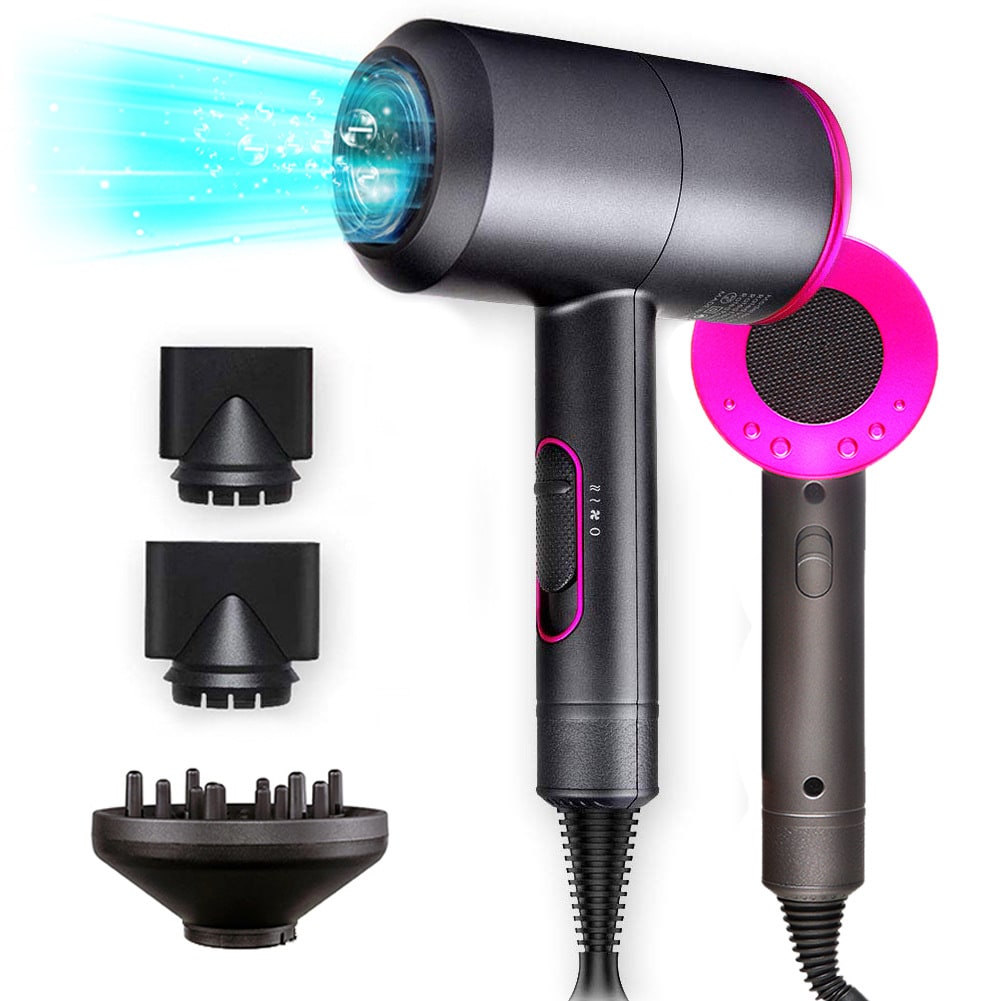 Ionic Hair Dryer with Diffuser Attachment and Concentrator Nozzles - Image 5