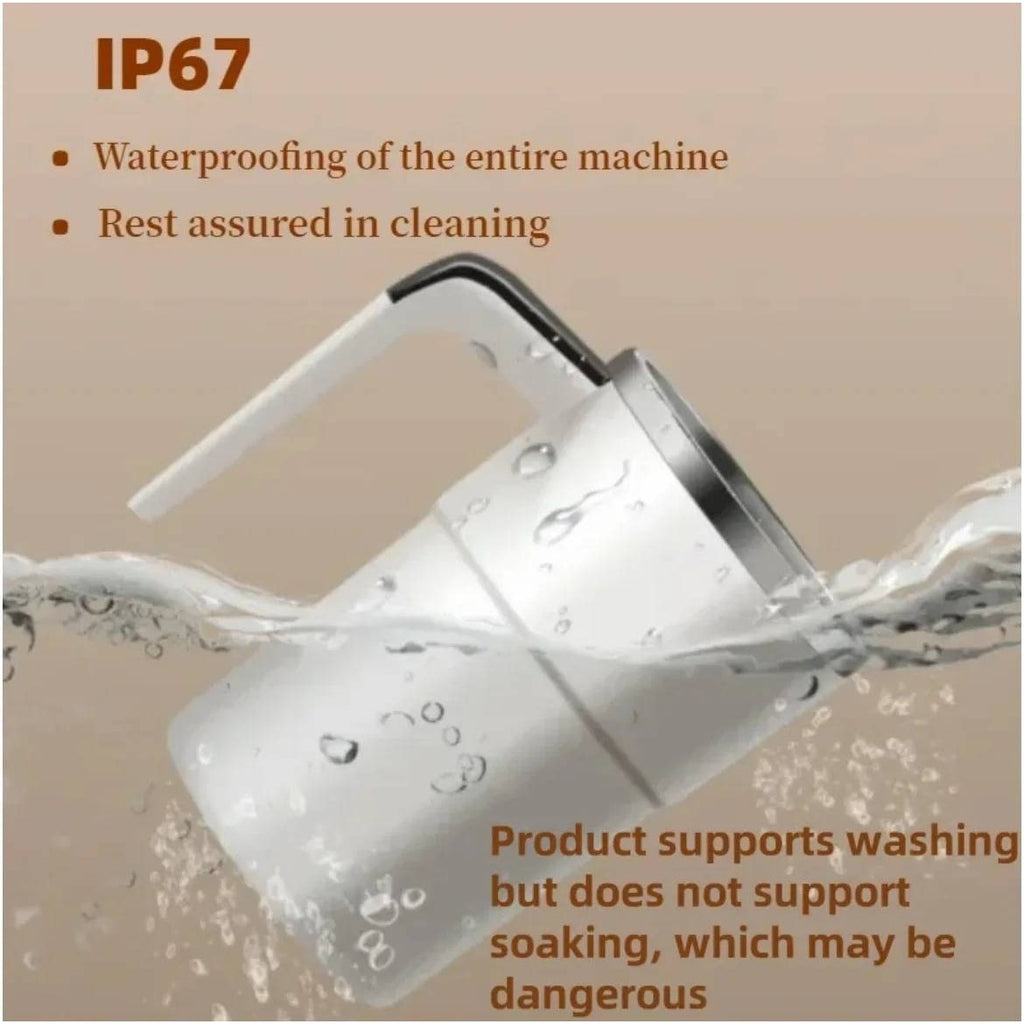 Keep Hot Coffee Mug with Self Stirring Heated Travel Magnetic Mixer and Temperature Display - Image 5