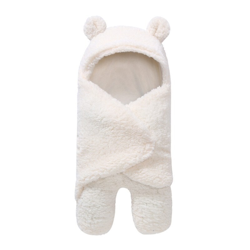 Kids' Baby Swaddle and Newborn Blanket with Legs Hooded Plush Fleece Sleeping Bag Sleep Sack - Image 4