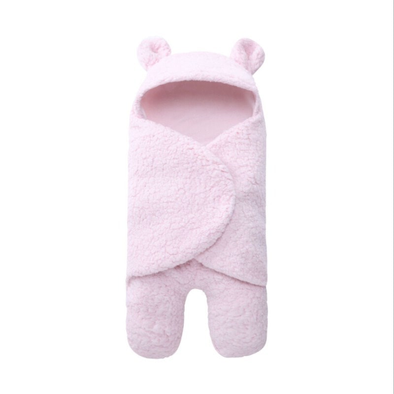 Kids' Baby Swaddle and Newborn Blanket with Legs Hooded Plush Fleece Sleeping Bag Sleep Sack - Image 5