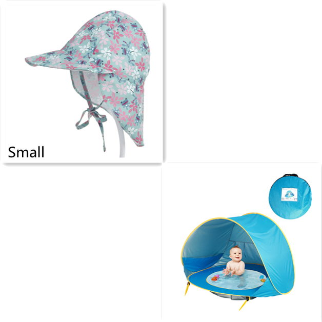 Kids' Beach Tent Pop Up Sun Shade for Baby with Built-In Wading Pool and Water-Resistant Canopy - Image 12