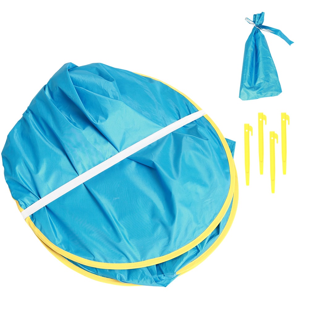Kids' Beach Tent Pop Up Sun Shade for Baby with Built-In Wading Pool and Water-Resistant Canopy - Image 8