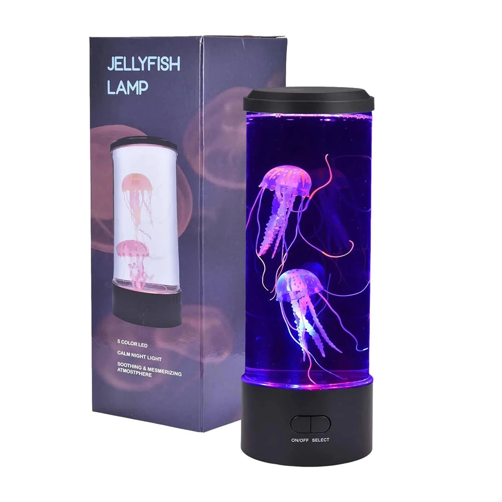 Kids' Color-Changing Jellyfish Lighting Lamp with LED Night Light and Floating Artificial Big Lava - Image 4