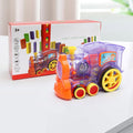 Kids' Domino Train Toy Game with Automatic Release Battery Operated Electric Building Block Locomotive - Image 2