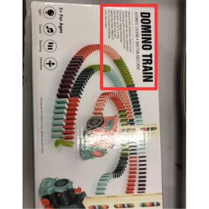 Kids' Domino Train Toy Game with Automatic Release Battery Operated Electric Building Block Locomotive - Image 6