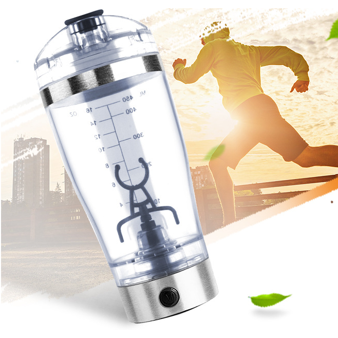 Kids' Electric Protein Powder Shake Shaker Bottle with Vortex Mixer and USB Charging Ice - Image 11
