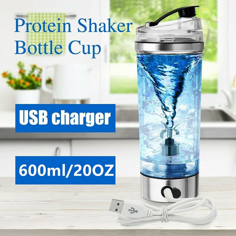 Kids' Electric Protein Powder Shake Shaker Bottle with Vortex Mixer and USB Charging Ice - Image 3