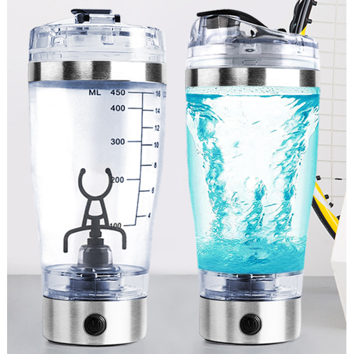 Kids' Electric Protein Powder Shake Shaker Bottle with Vortex Mixer and USB Charging Ice - Image 8