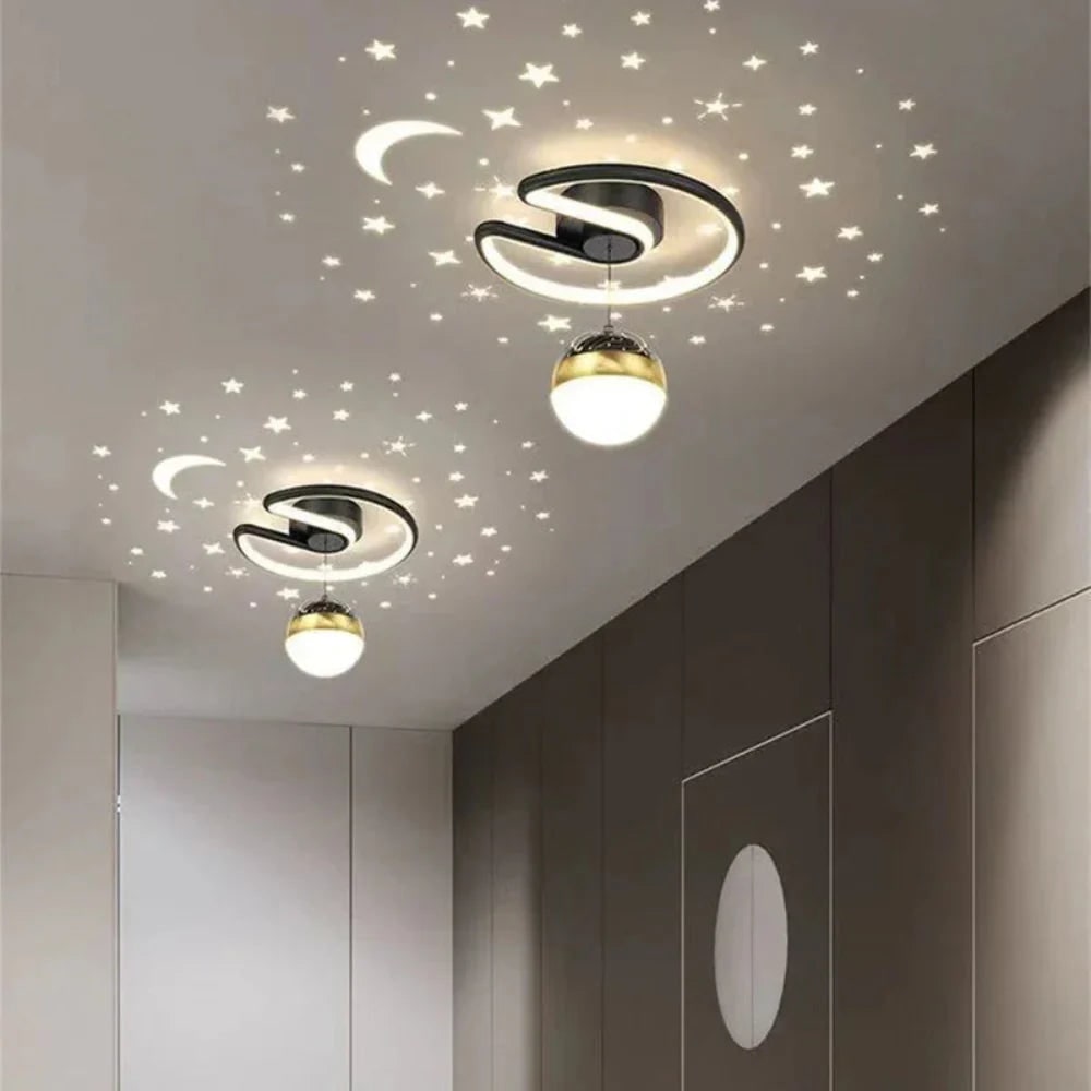 Kids' Flush Mount Starry Ceiling Light Fixture with LED Projection and Dimmable Warm White for Bedroom - Image 3