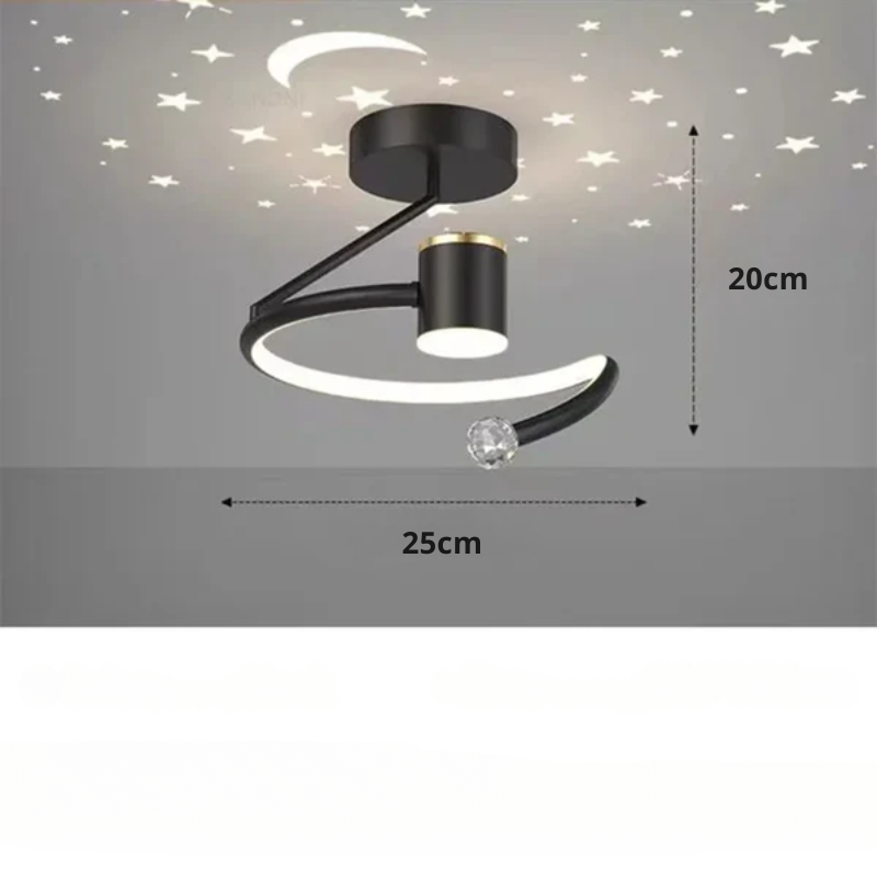 Kids' Flush Mount Starry Ceiling Light Fixture with LED Projection and Dimmable Warm White for Bedroom - Image 7