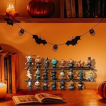 Kids' Halloween Advent Calendar Countdown with 31 Miniature Spooky Figurines - Image 6
