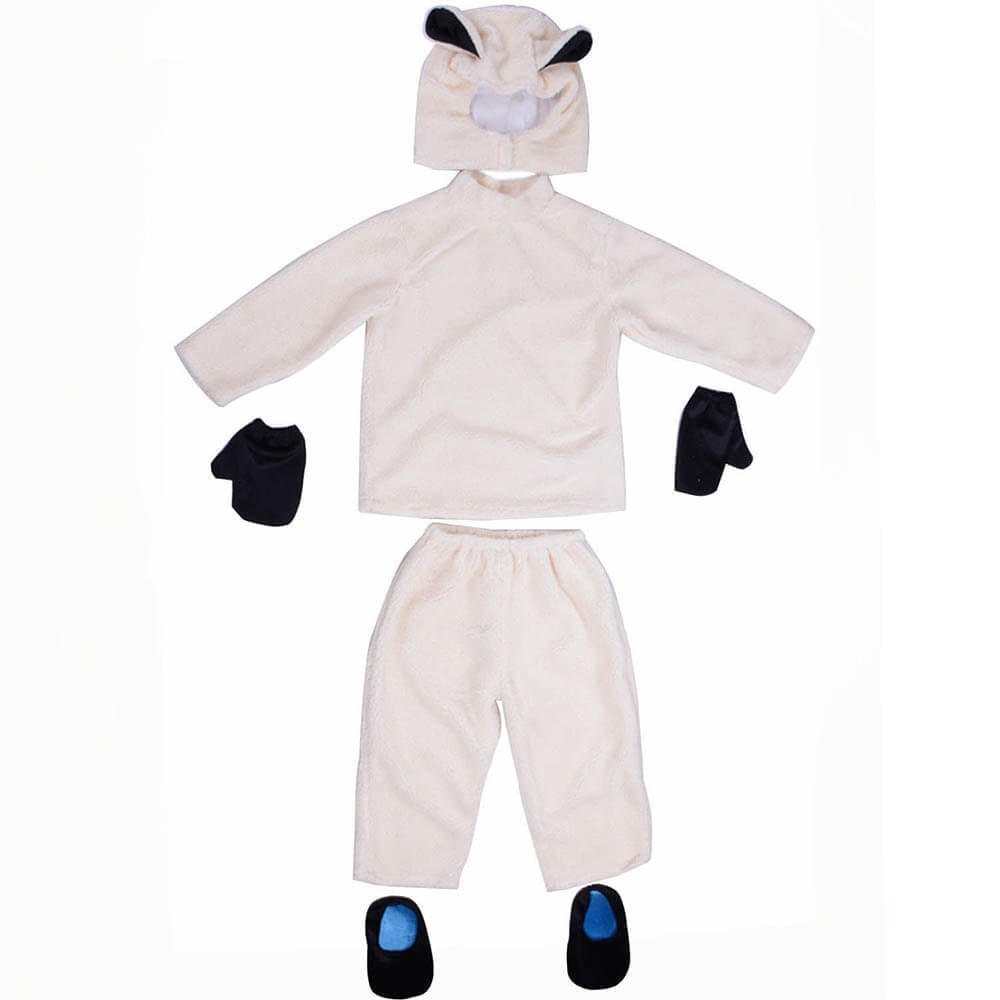 Kids' Halloween Animal Costume Dinosaur Vampire with Plush Hood and Hoof Mittens for Children - Image 4