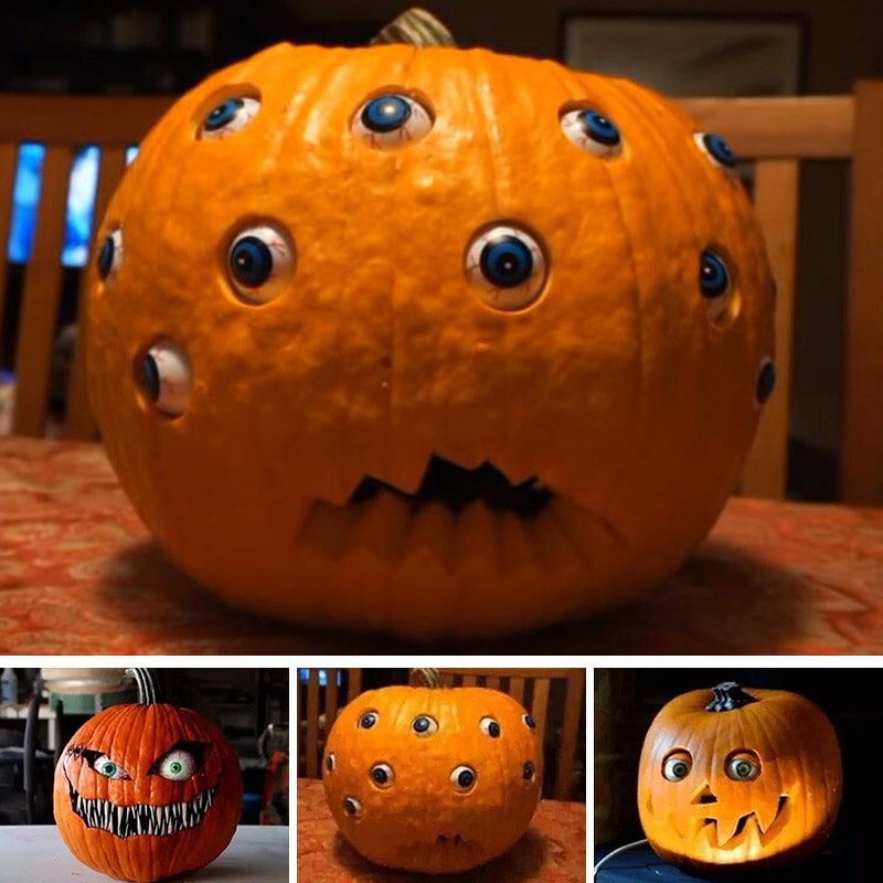 Kids' Halloween Animated Pumpkin Decorations with Moving Eyeballs for Scary Party Prop - Image 12