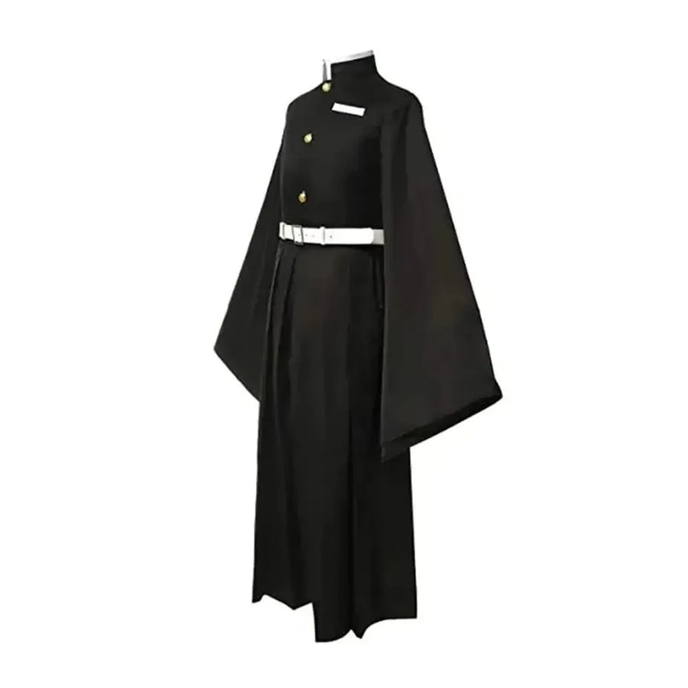 Kids' Halloween Anime Cosplay Costume Outfit with High Collar Jacket and Wide Leg Pants - Image 4