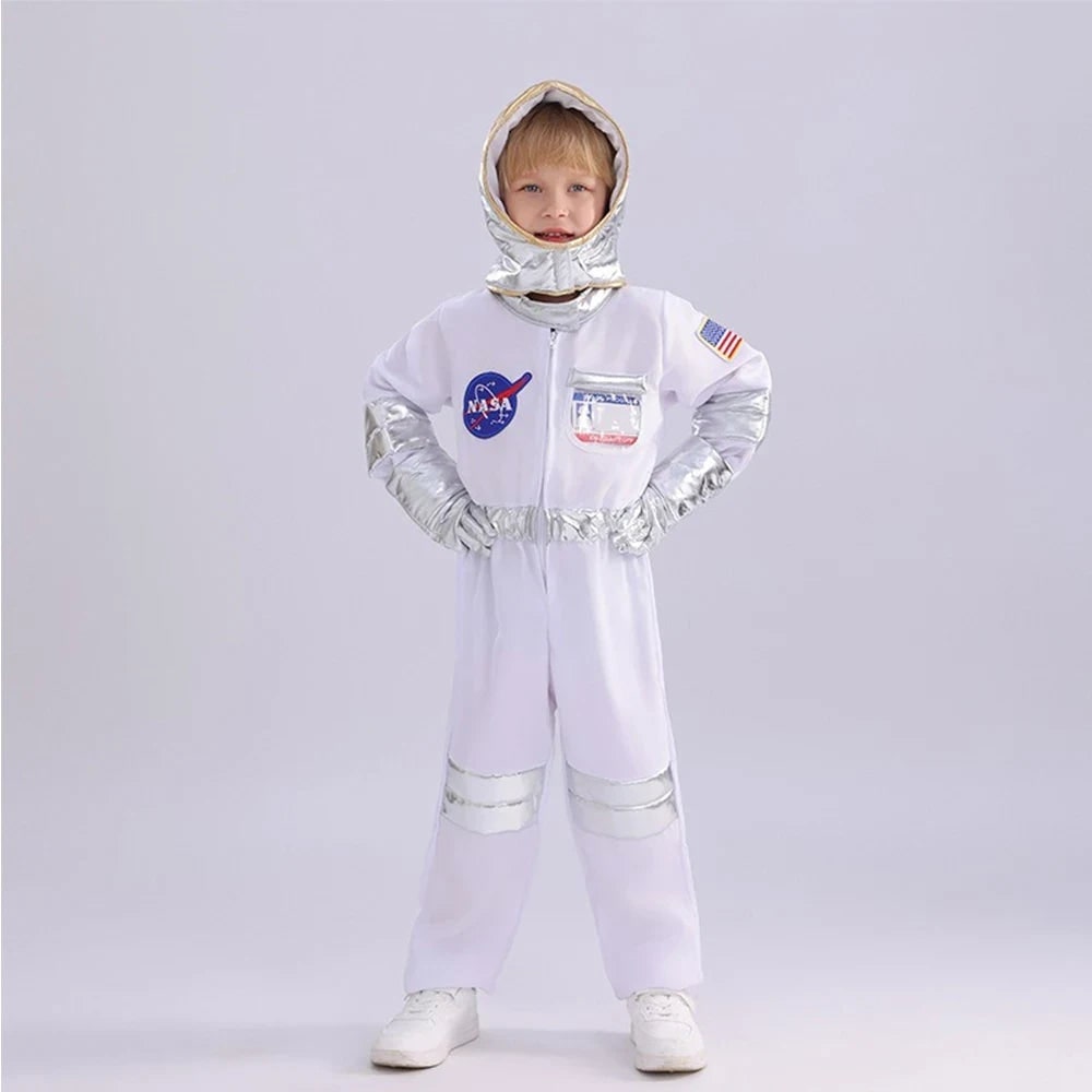 Kids' Halloween Astronaut Costume Jumpsuit Suit Space Patches Toddler - Image 2
