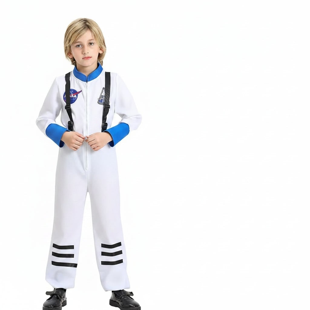 Kids' Halloween Astronaut Costume Jumpsuit Suit Space Patches Toddler - Image 7