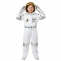 Kids' Halloween Astronaut Costume with Space Alien Jumpsuit Helmet and Gloves - Image 1