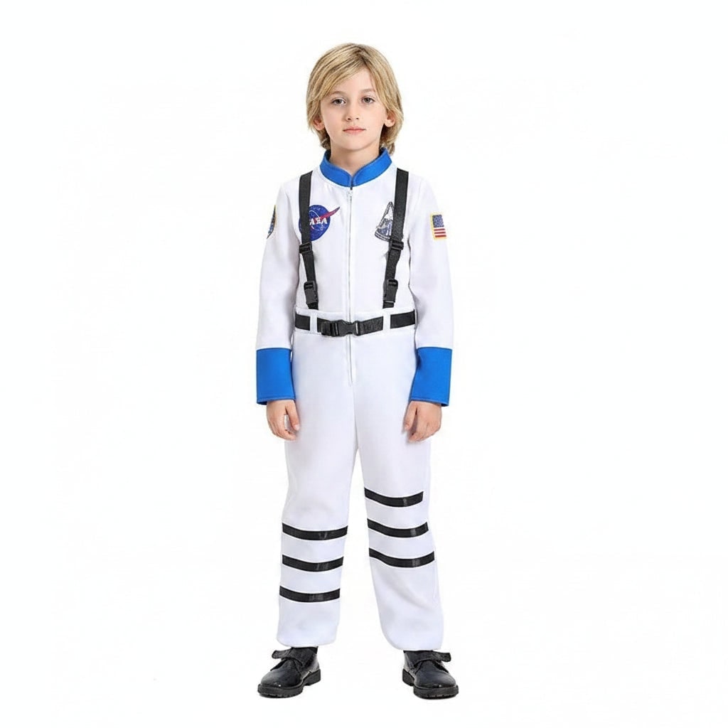 Kids' Halloween Astronaut Space Suit Costume for Jumpsuit Patches and Harness Straps - Image 4