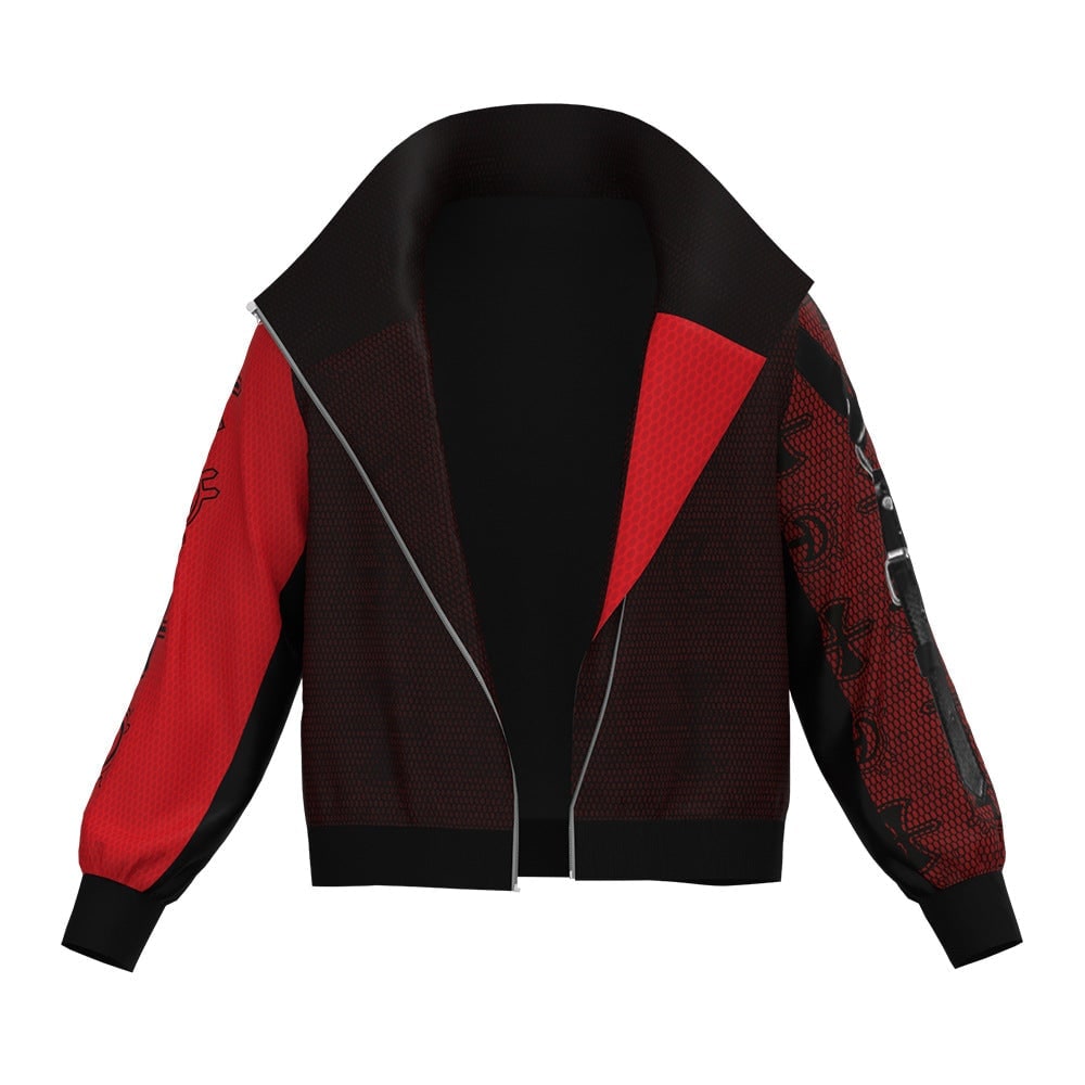 Kids' Halloween Cosplay Costume Set with Striped Shirt and Zip Jacket - Image 7