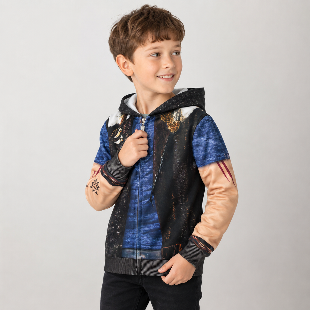 Kids' Halloween Costume Witch and with Printed Graphic and Faux Vest Design Funny - Image 4