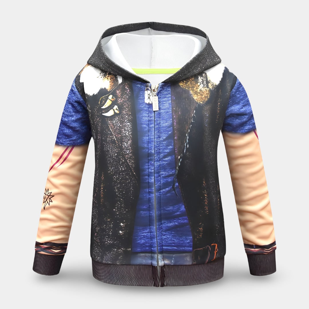 Kids' Halloween Costume Witch and with Printed Graphic and Faux Vest Design Funny - Image 5