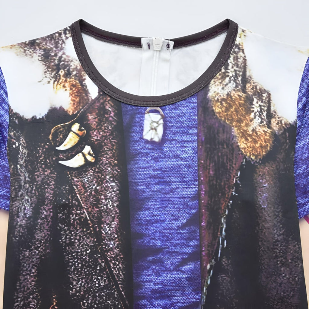 Kids' Halloween Costume Witch and with Printed Graphic and Faux Vest Design Funny - Image 7