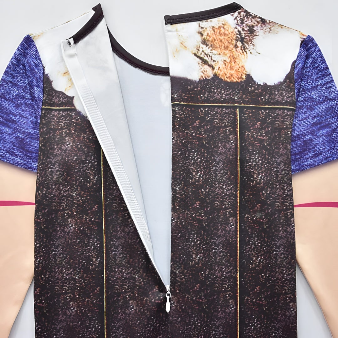 Kids' Halloween Costume Witch and with Printed Graphic and Faux Vest Design Funny - Image 9