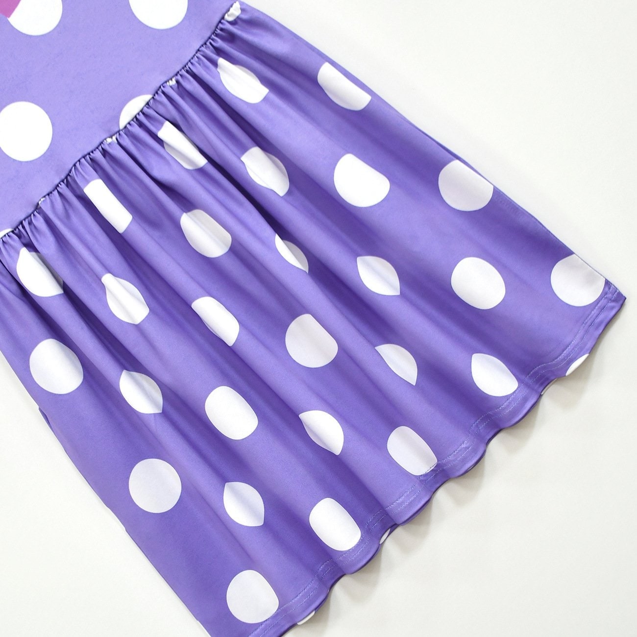 Kids' Halloween Costume with Polka Dot Pattern Ruffled Sleeves for Party Cosplay Dress - Image 8